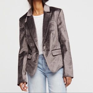 Free People Halo Blazer in Brownish Silver size S